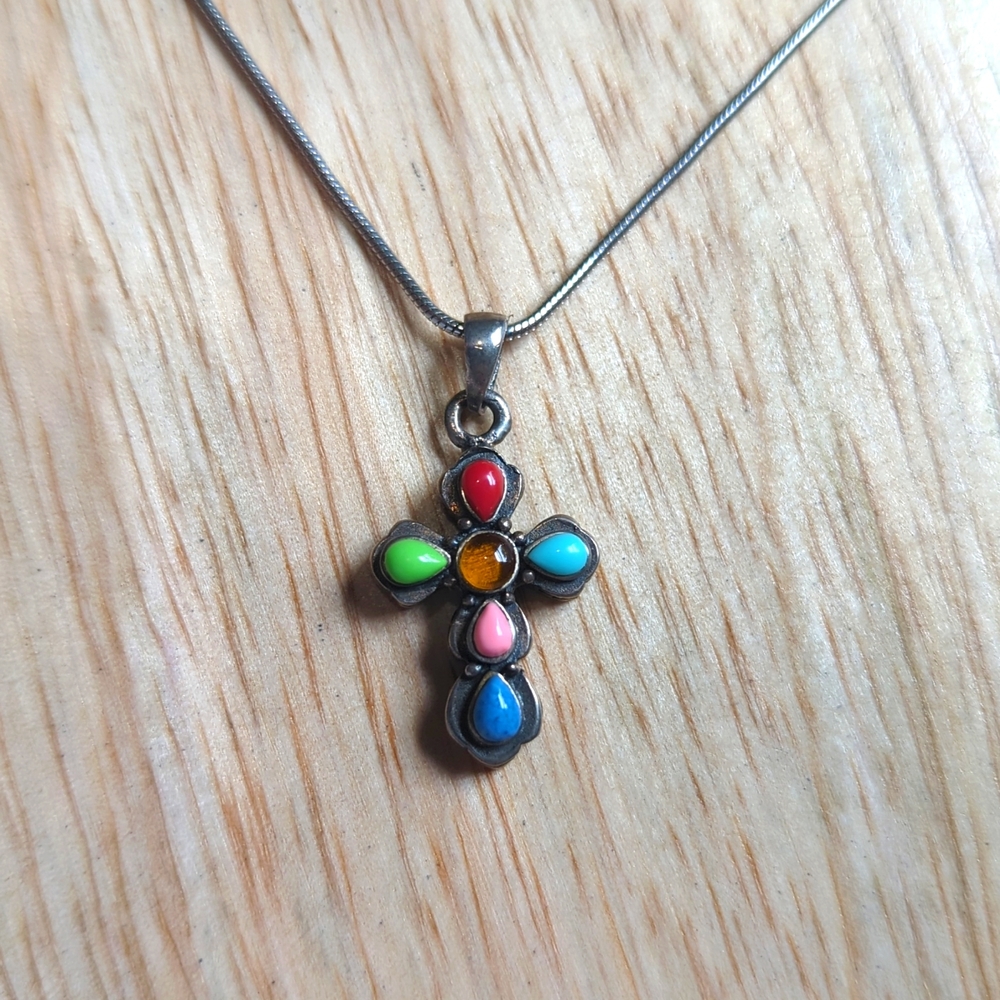 Silpada necklace with cross pendant